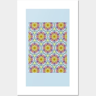 Pastel color flower Posters and Art